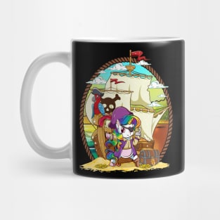 Unicorn Pirate Party Magical Ship Cute Girly Mug